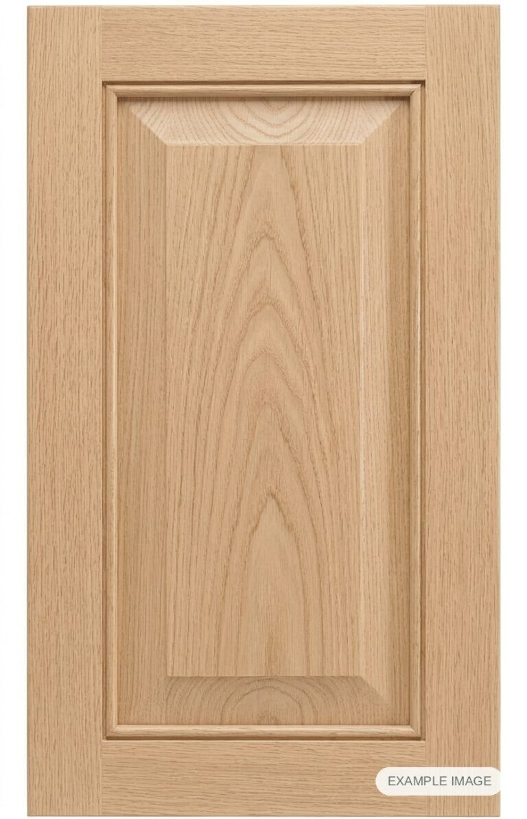 Coronado cabinet door in unfinished White Oak, made to size