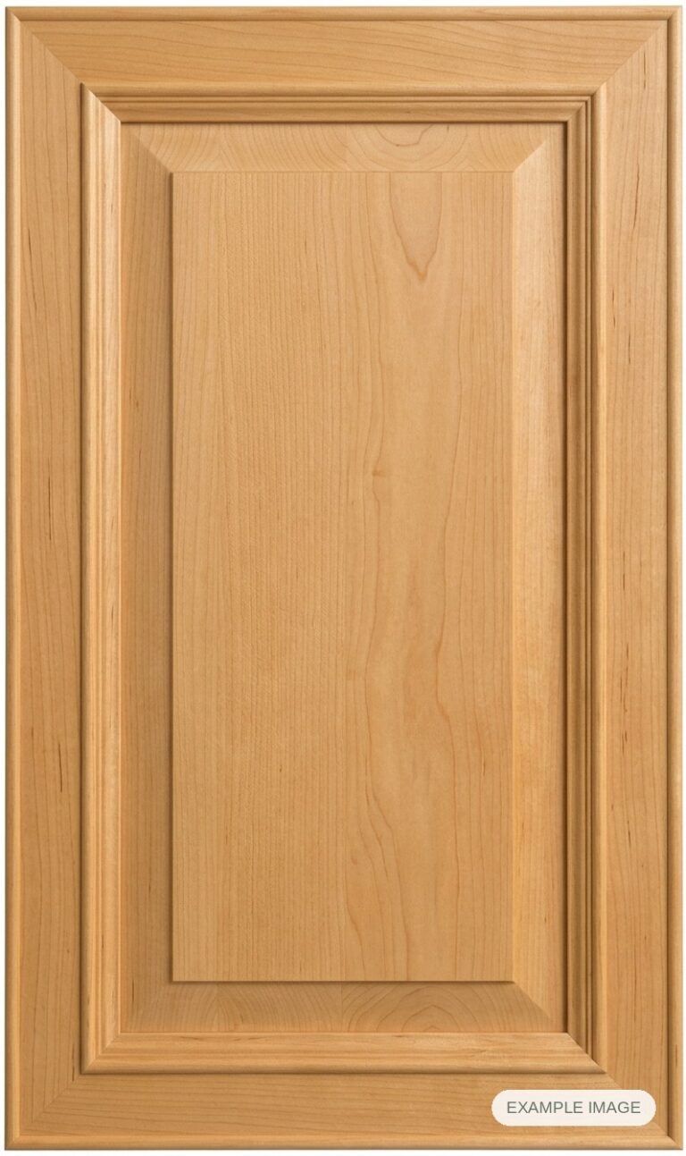 Cortina Inset cabinet door in unfinished Maple Select, made to size
