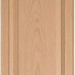 Cortina Inset cabinet door in unfinished White Oak, made to size