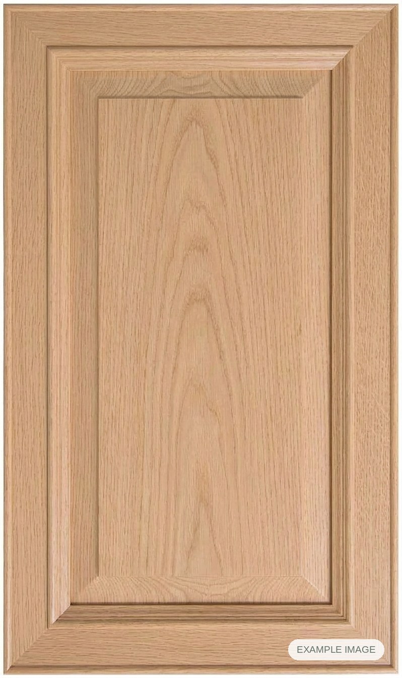 Cortina Inset cabinet door - White Oak Cortina Inset cabinet door in unfinished White Oak, made to size