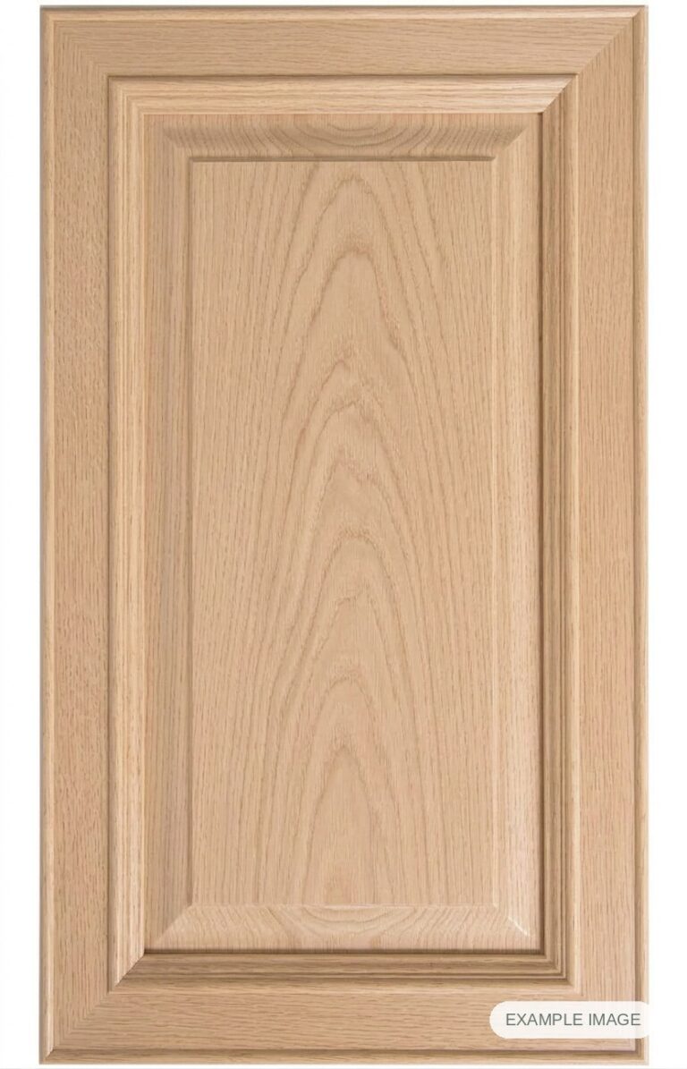 Cortina Solid cabinet door in unfinished White Oak, made to size