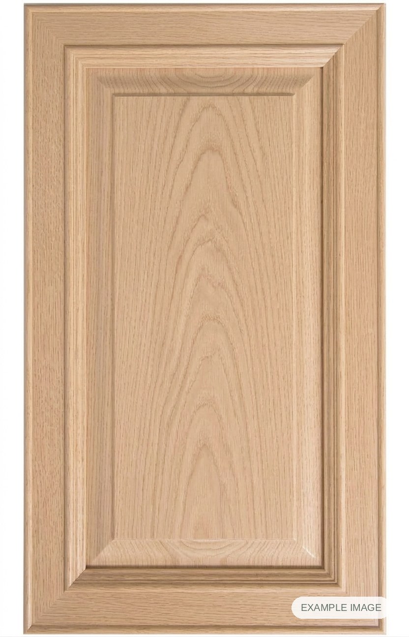 Cortina Solid cabinet door - White Oak Cortina Solid cabinet door in unfinished White Oak, made to size