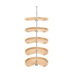 Kidney Shaped Wood Walk-In Pantry Lazy Susan