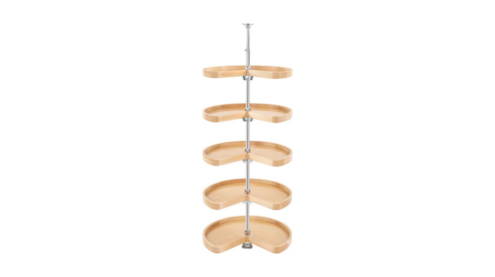 Kidney Shaped Wood Walk-In Pantry Lazy Susan Kidney Shaped Wood Walk-In Pantry Lazy Susan