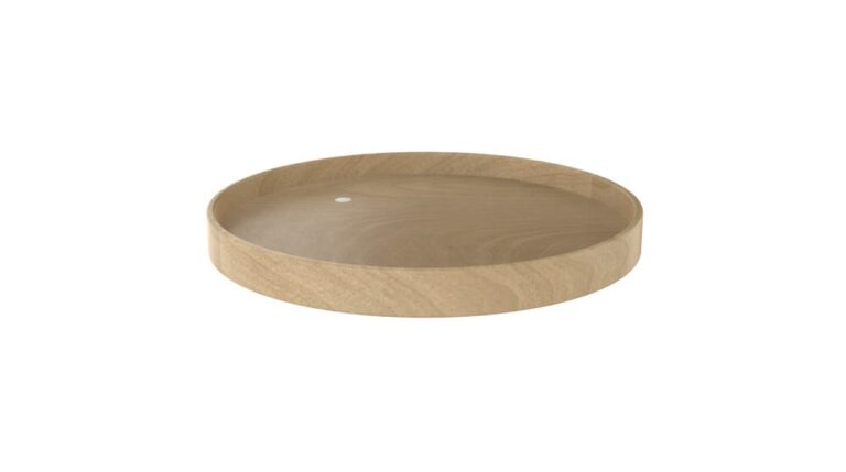 Natural Wood Full Circle Lazy Susan