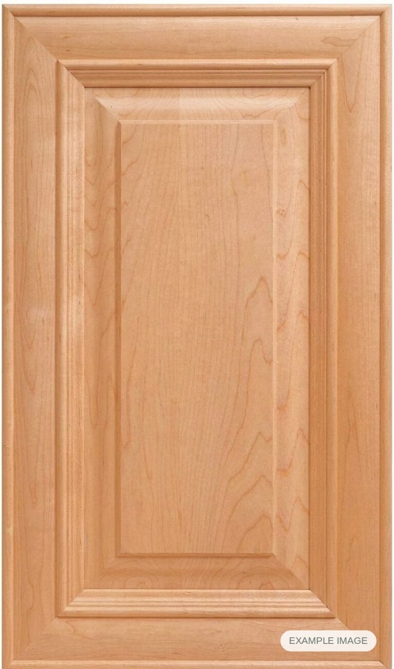 Delaware cabinet door in unfinished Maple Select, made to size