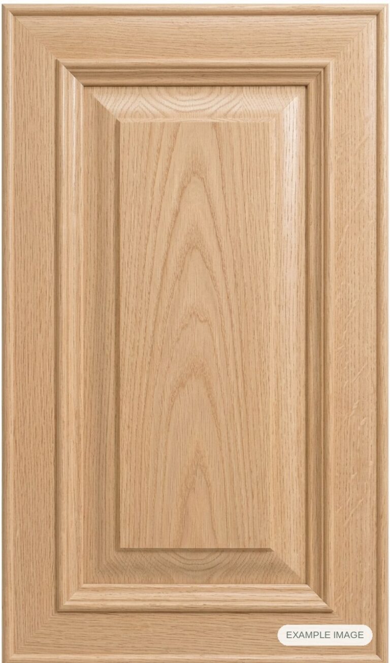 Delaware cabinet door in unfinished White Oak, made to size