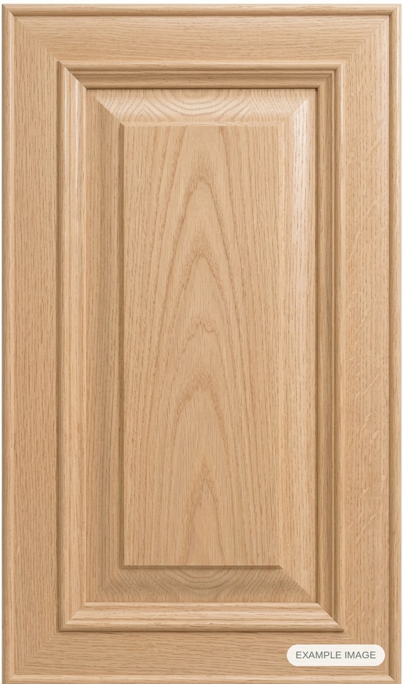 Delaware cabinet door - White Oak Delaware cabinet door in unfinished White Oak, made to size