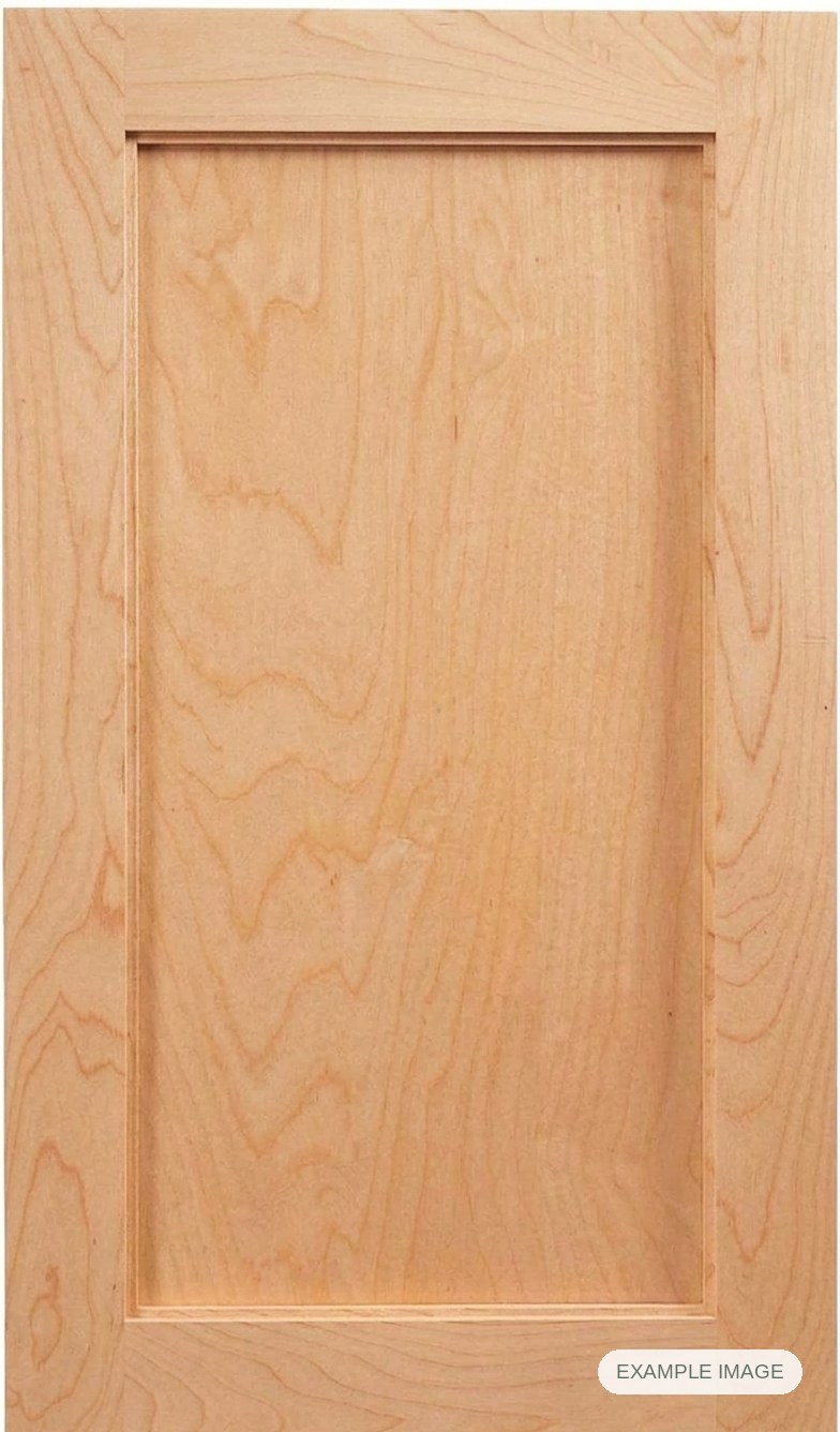Denmark cabinet door - Maple Select Denmark cabinet door in unfinished Maple Select, made to size