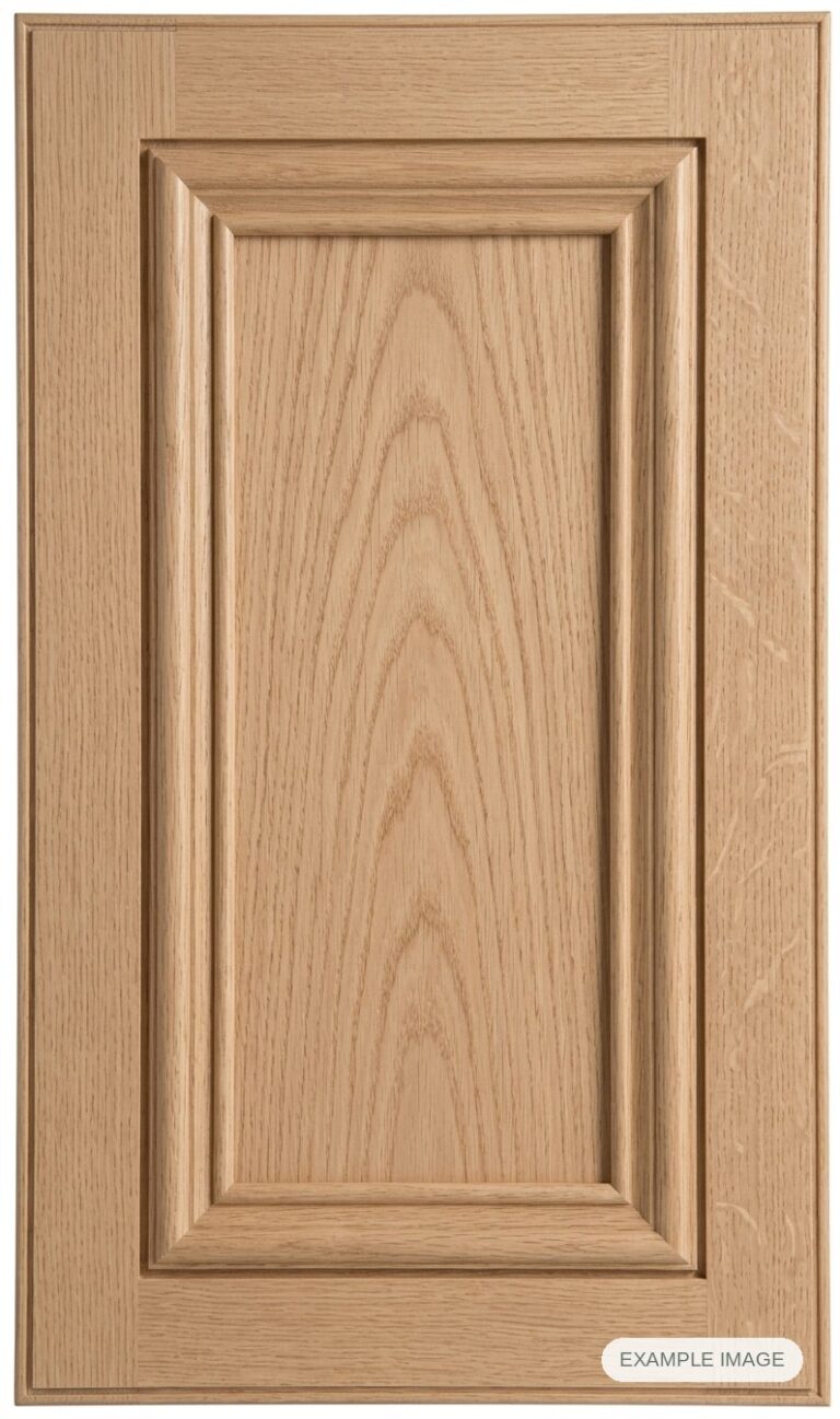 Diablo cabinet door in unfinished White Oak, made to size