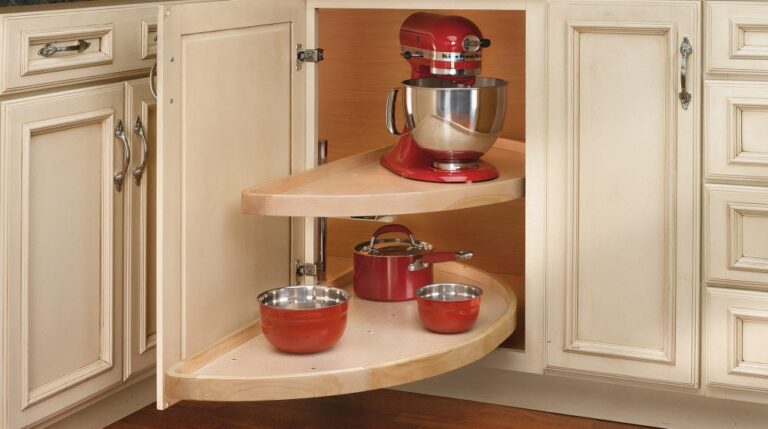 Wood Classic Half Moon Organizer for Blind Corner Cabinets