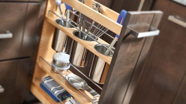 Base Cabinet Pullout w/Utensil Bins