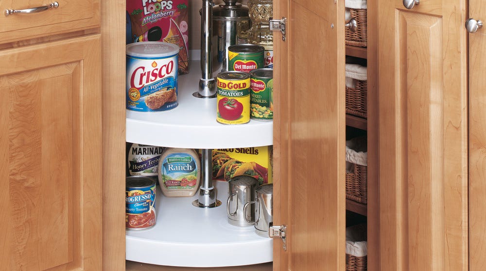 (2) Shelf RAS Polymer Full Circle Lazy Susans (2) Shelf RAS Polymer Full Circle Lazy Susans