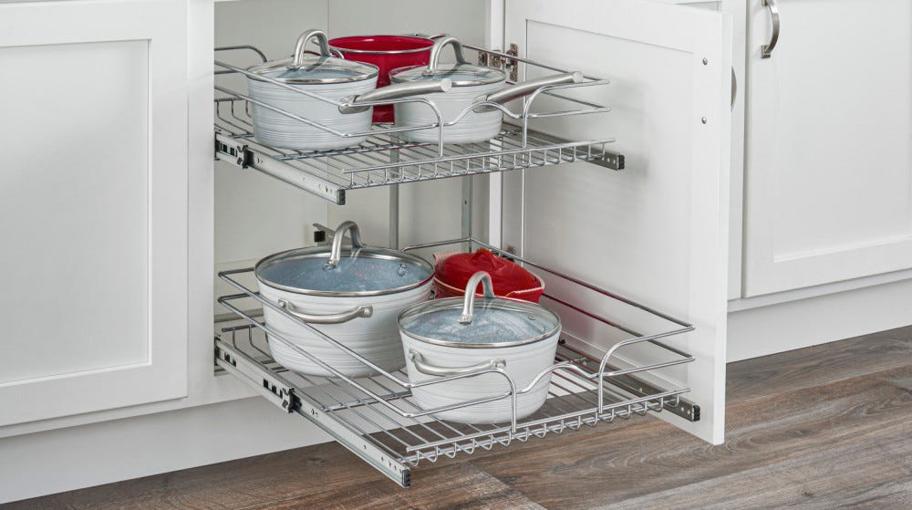Chrome Wire Pullout Shelves Chrome Wire Pullout Shelves
