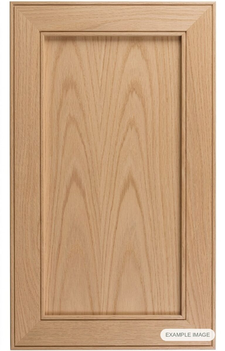Finland cabinet door in unfinished White Oak, made to size