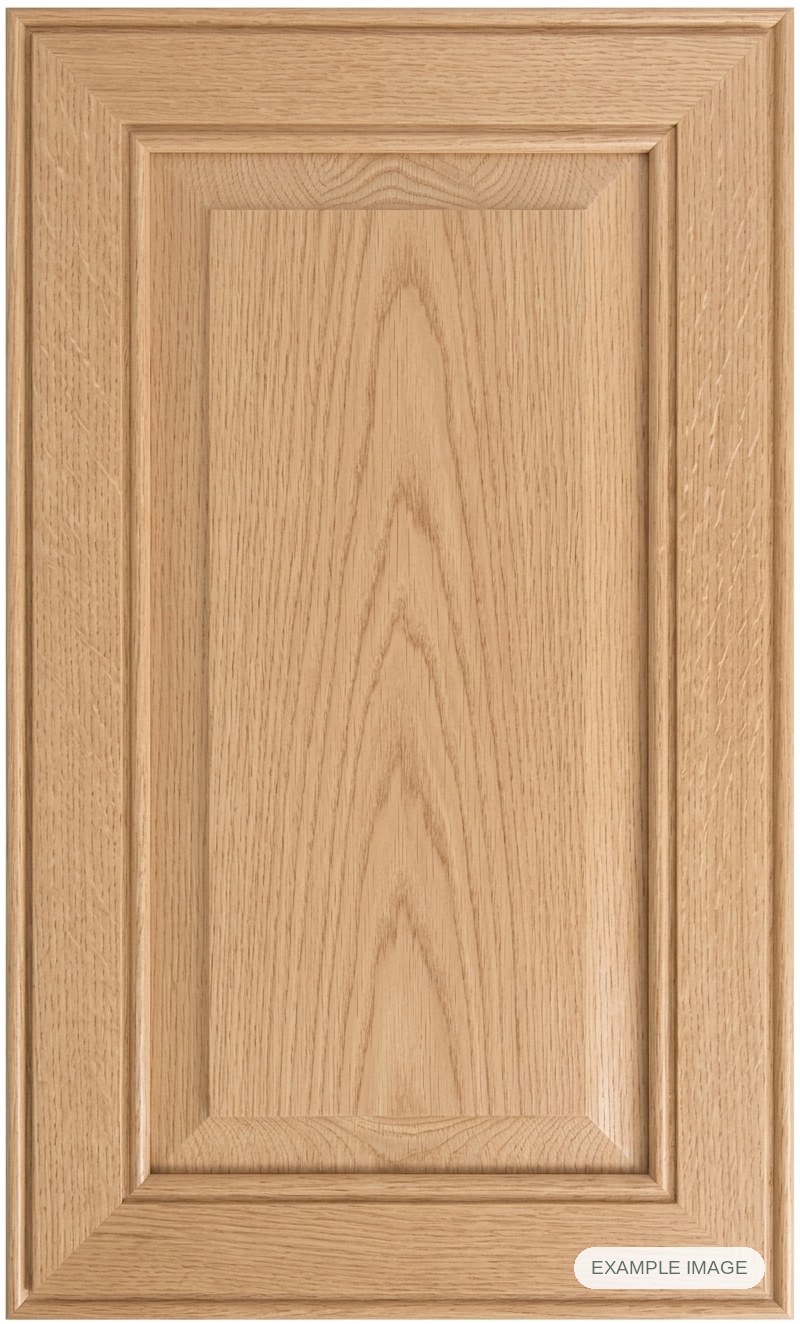 Harvard cabinet door - White Oak Harvard cabinet door in unfinished White Oak, made to size
