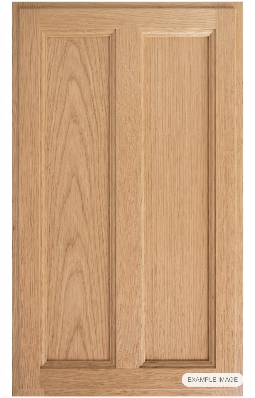 Heritage cabinet door - White Oak Heritage cabinet door in unfinished White Oak, made to size