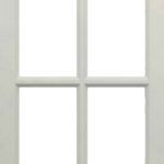 Hopi Square (4 Lites) thermofoil cabinet door in Fashion Grey, made to your sizes