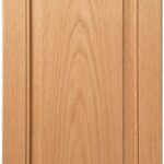 Iceland Inset cabinet door in unfinished White Oak, made to size