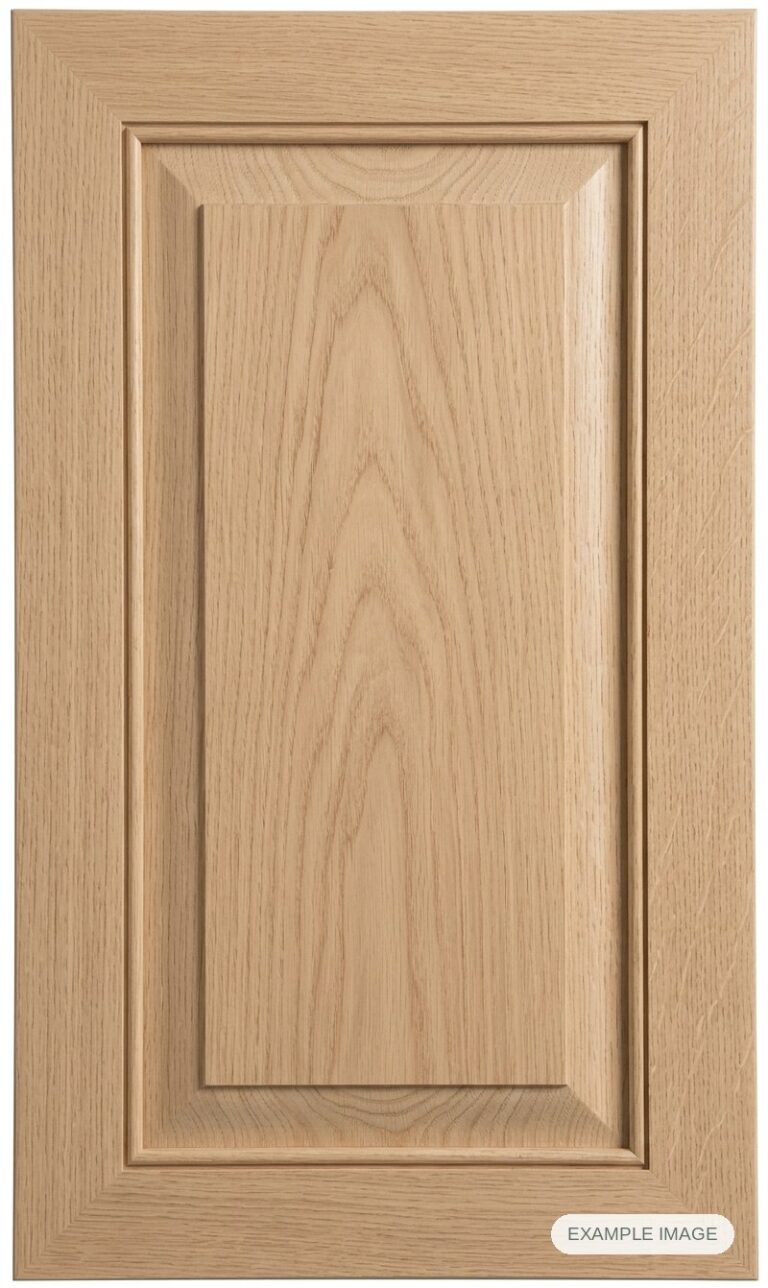 Iceland Solid cabinet door in unfinished White Oak, made to size