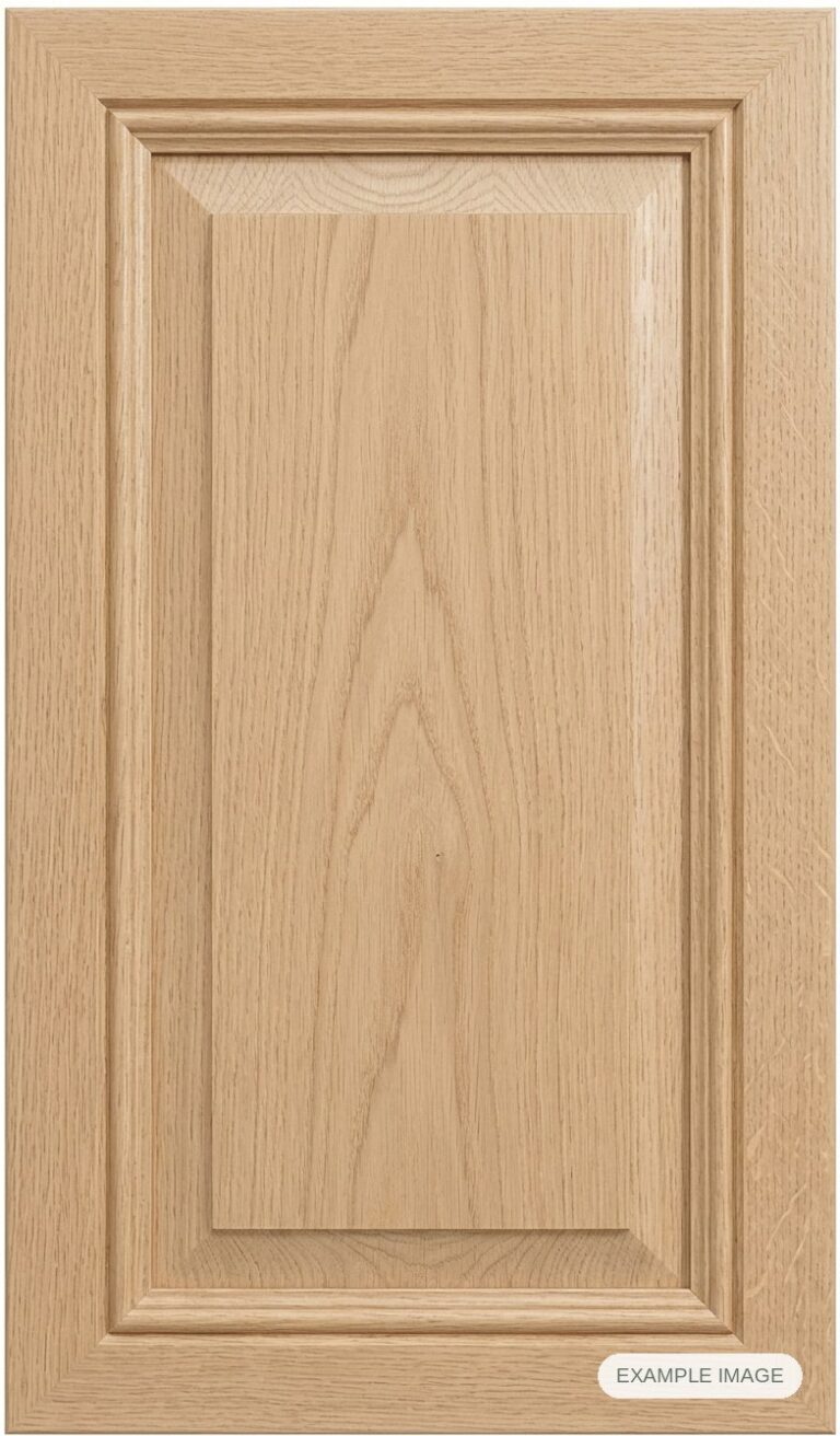 Islander cabinet door in unfinished White Oak, made to size