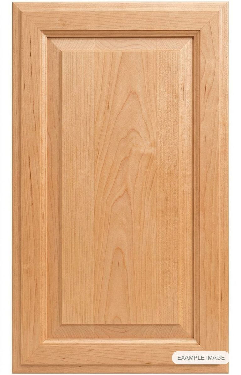 Juanita cabinet door in unfinished Maple Select, made to size