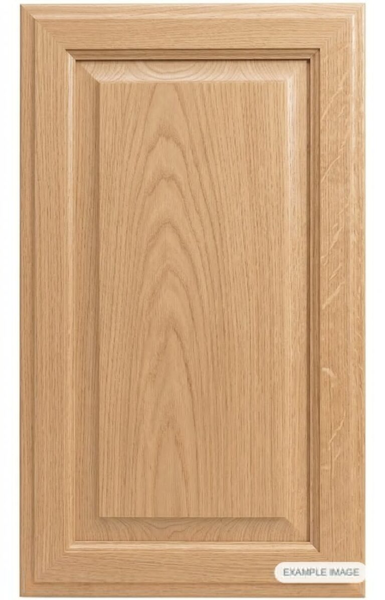 Juanita cabinet door in unfinished White Oak, made to size