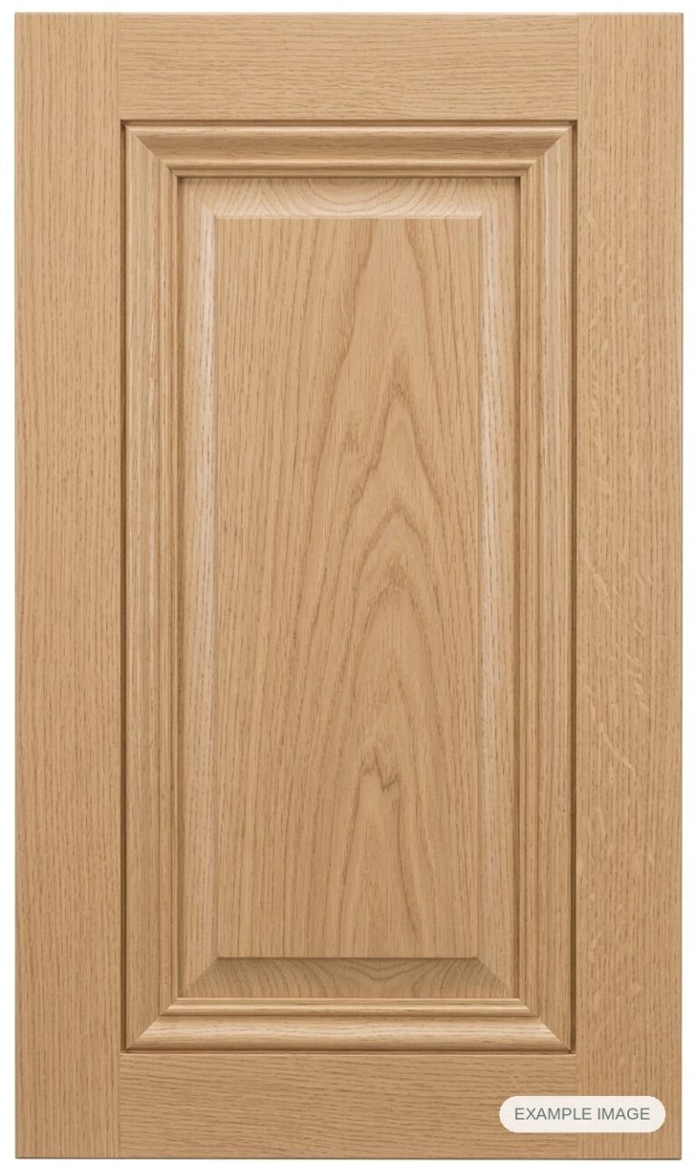 Laguna cabinet door in unfinished White Oak, made to size