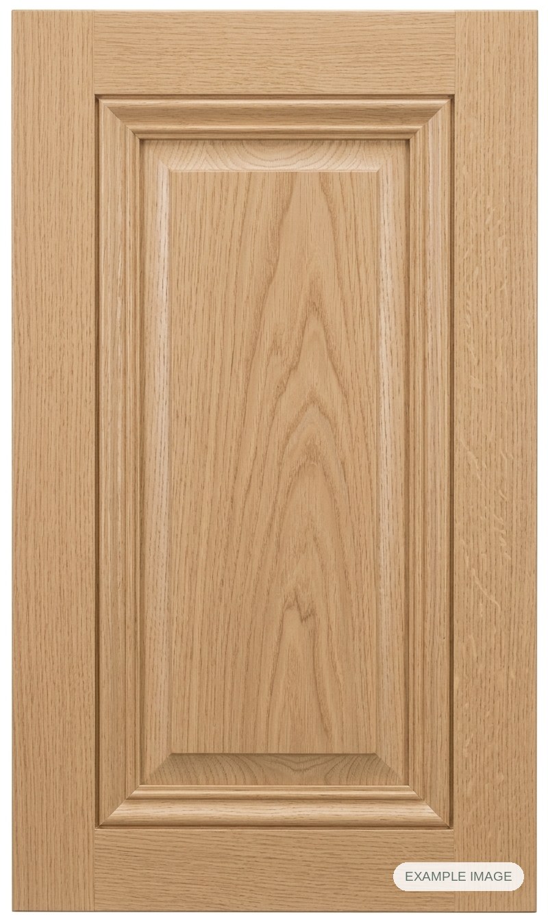 Laguna cabinet door - White Oak Laguna cabinet door in unfinished White Oak, made to size