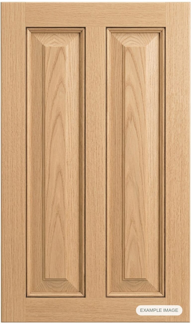Lincoln cabinet door in unfinished White Oak, made to size