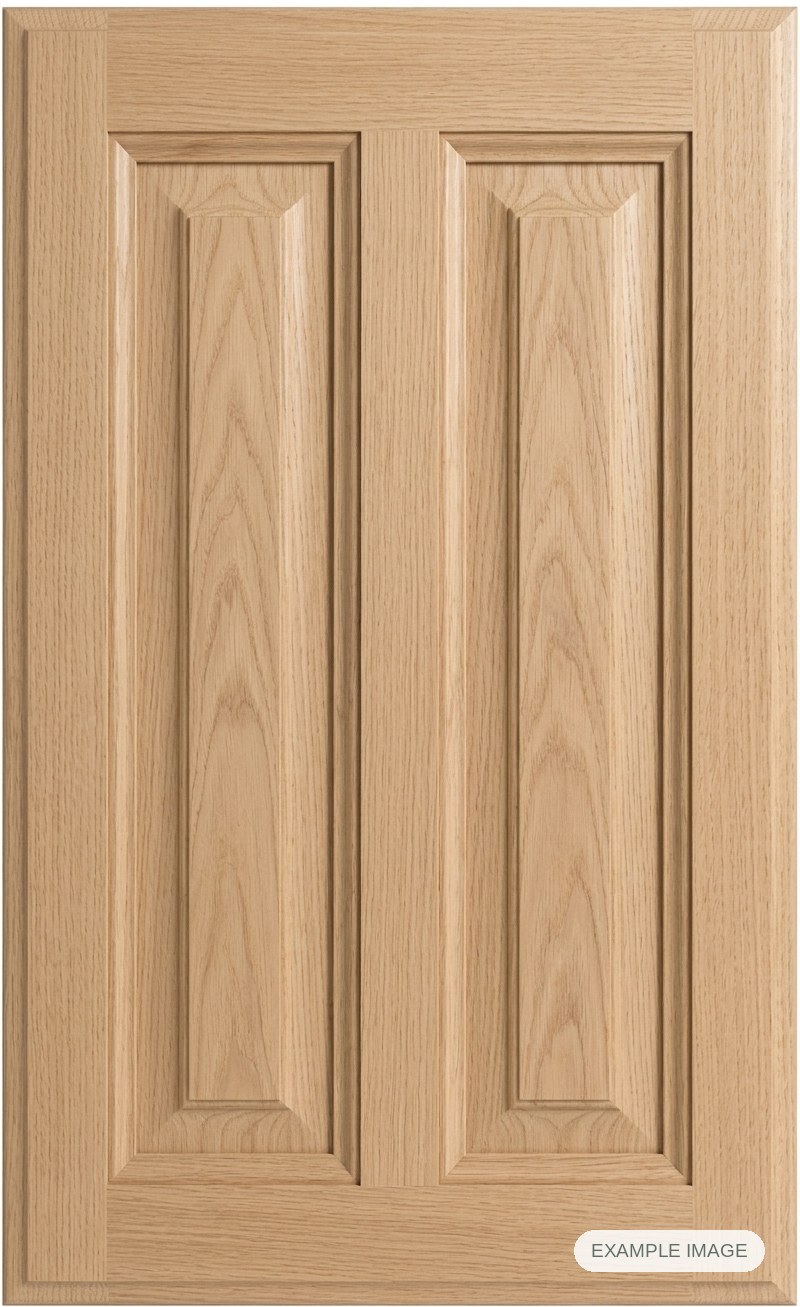 Malbec cabinet door - White Oak Malbec cabinet door in unfinished White Oak, made to size
