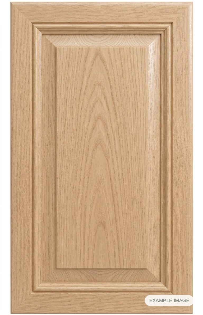 Malibu cabinet door in unfinished White Oak, made to size