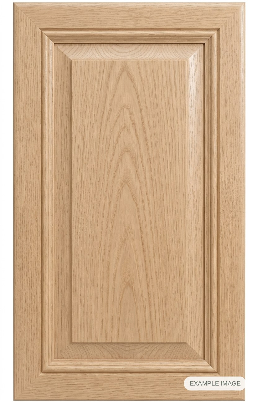 Malibu cabinet door - White Oak Malibu cabinet door in unfinished White Oak, made to size