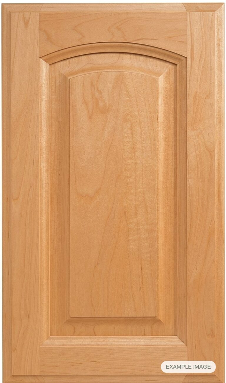 Merlot cabinet door in unfinished Maple Select, made to size