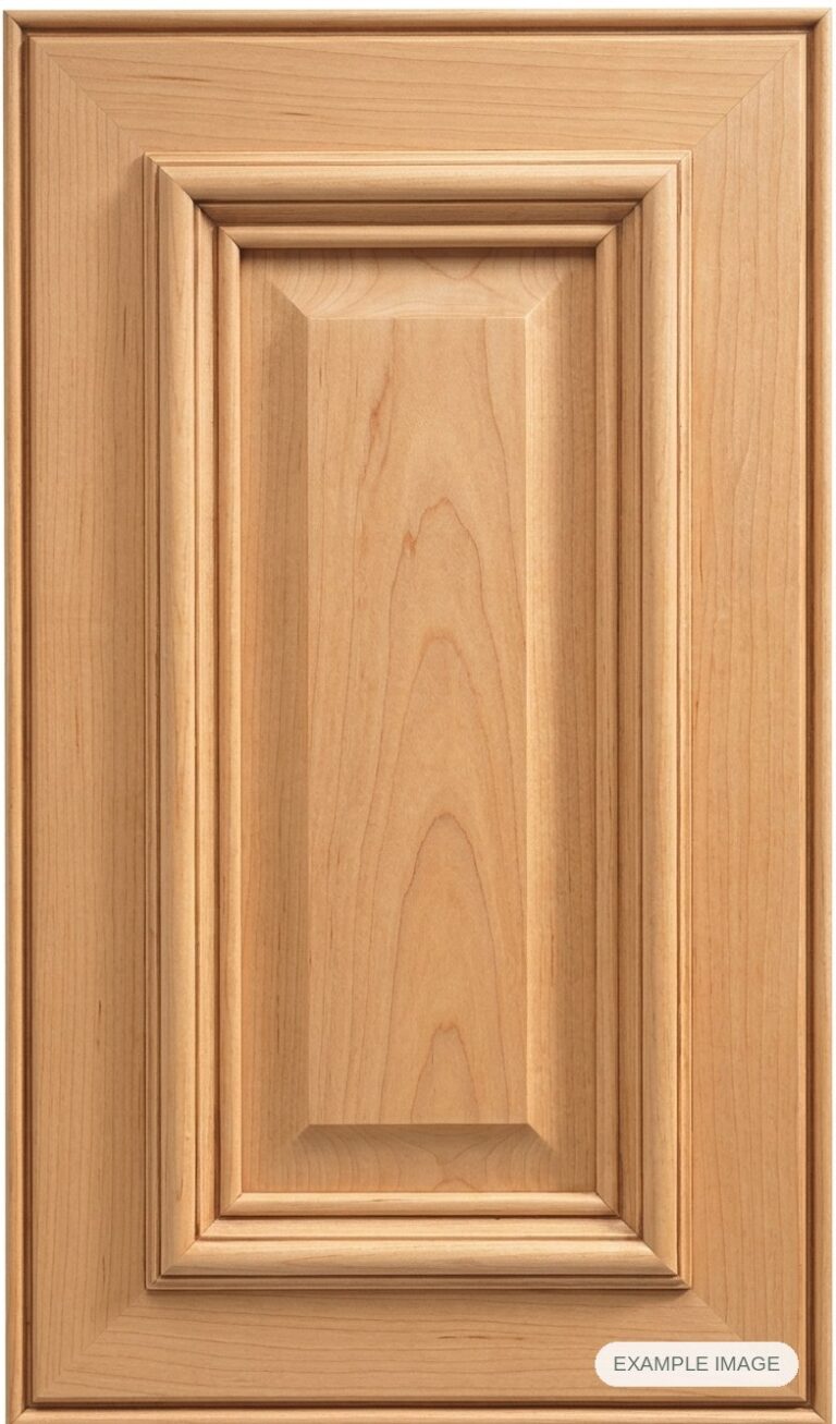 Milano cabinet door in unfinished Maple Select, made to size