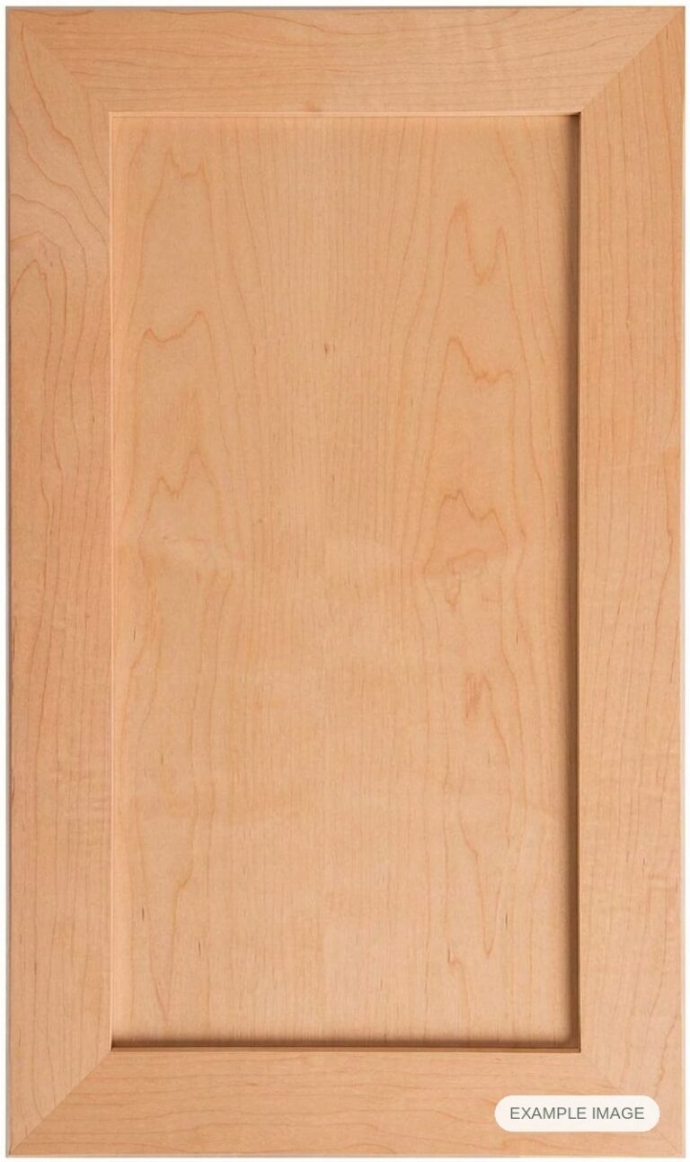 Mitered #1 Solid cabinet door in unfinished Maple Select, made to size