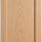 Mitered #1 Solid cabinet door in unfinished White Oak, made to size