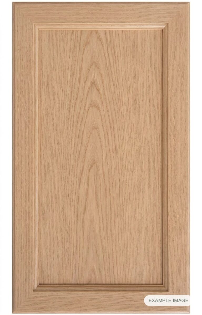 Mitered #11 Inset cabinet door in unfinished White Oak, made to size