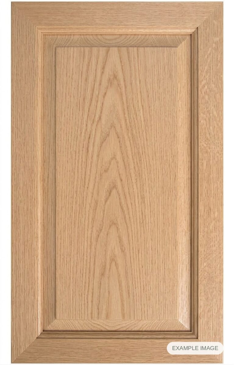 Mitered #11 Solid cabinet door in unfinished White Oak, made to size
