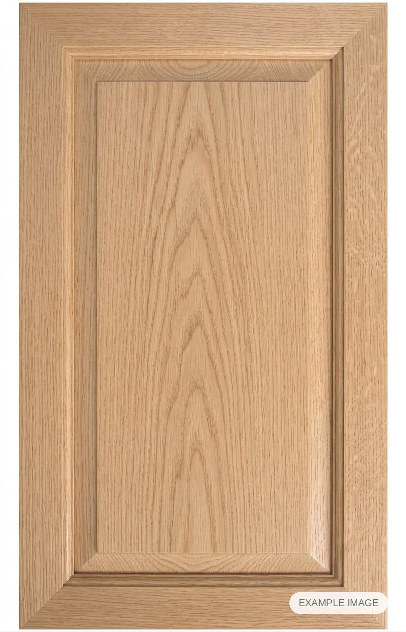 Mitered #11 Solid cabinet door - White Oak Mitered #11 Solid cabinet door in unfinished White Oak, made to size