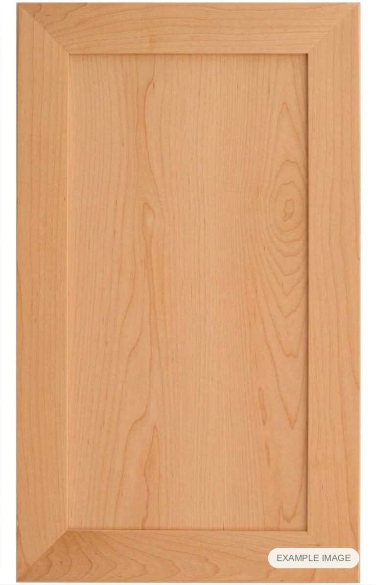 Mitered #16 Solid cabinet door in unfinished Maple Select, made to size