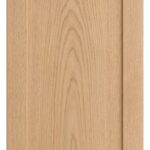 Mitered #16 Solid cabinet door in unfinished White Oak, made to size
