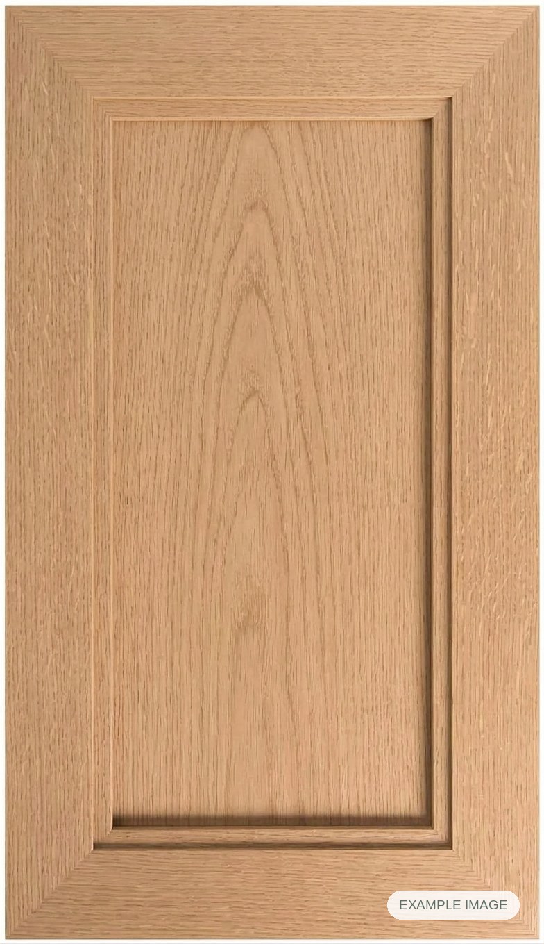 Mitered #17 Inset cabinet door - White Oak Mitered #17 Inset cabinet door in unfinished White Oak, made to size