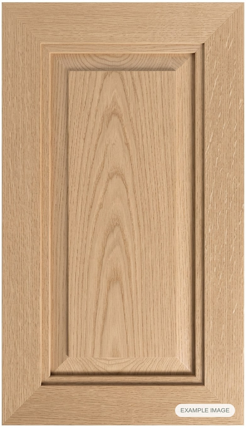 Mitered #17 Solid cabinet door - White Oak Mitered #17 Solid cabinet door in unfinished White Oak, made to size