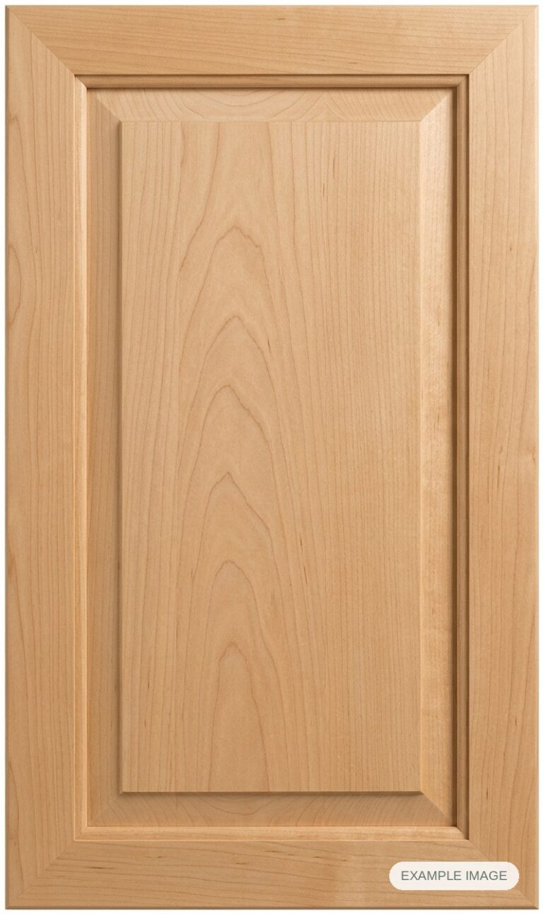 Mitered #21 Inset cabinet door in unfinished Maple Select, made to size
