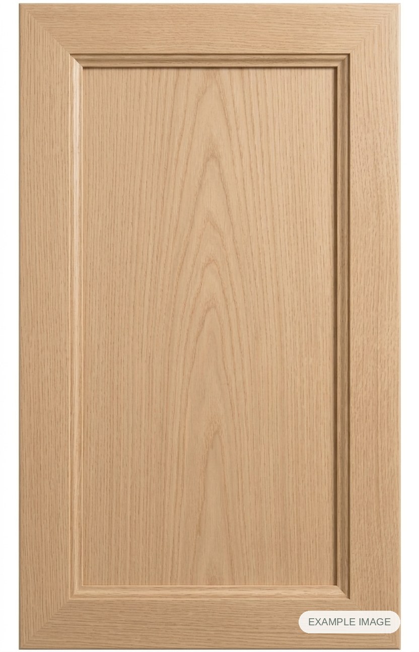Mitered #21 Solid cabinet door - White Oak Mitered #21 Solid cabinet door in unfinished White Oak, made to size