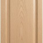 Mitered #22 Solid cabinet door in unfinished White Oak, made to size