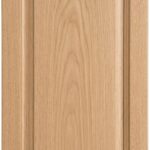 Mitered #23 Solid cabinet door in unfinished White Oak, made to size