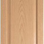 Mitered #5 Solid cabinet door in unfinished White Oak, made to size