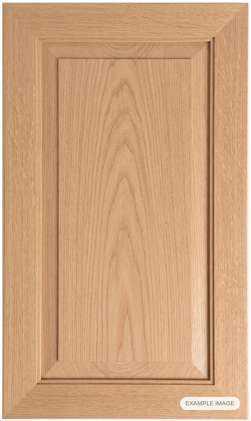 Mitered #5 Solid cabinet door - White Oak Mitered #5 Solid cabinet door in unfinished White Oak, made to size